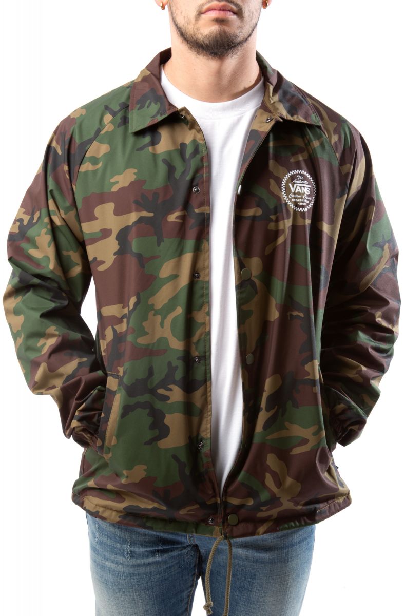 Vans camo hot sale windbreaker