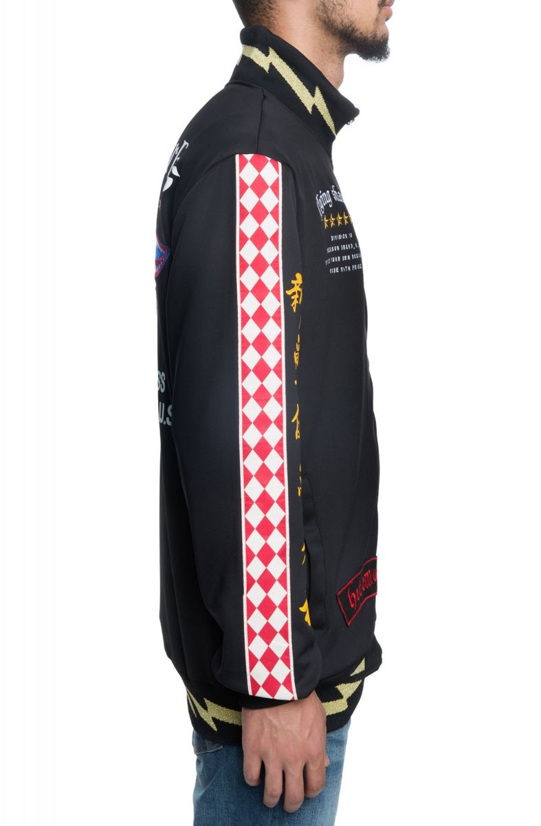 REASON The Flying Sharks Track Jacket in Black F9-56-BLK - Karmaloop