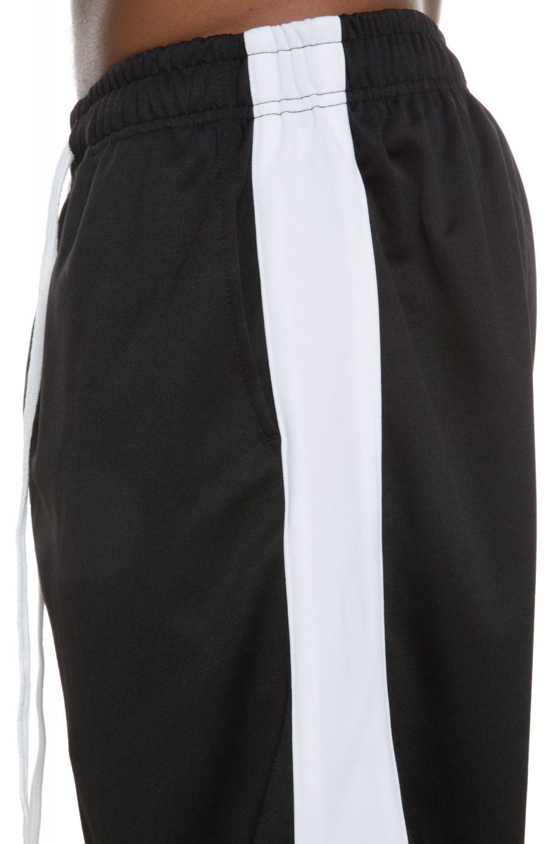 SEIZE&DESIST Colorblock Track Basketball Shorts (Black/White) SD2318 ...