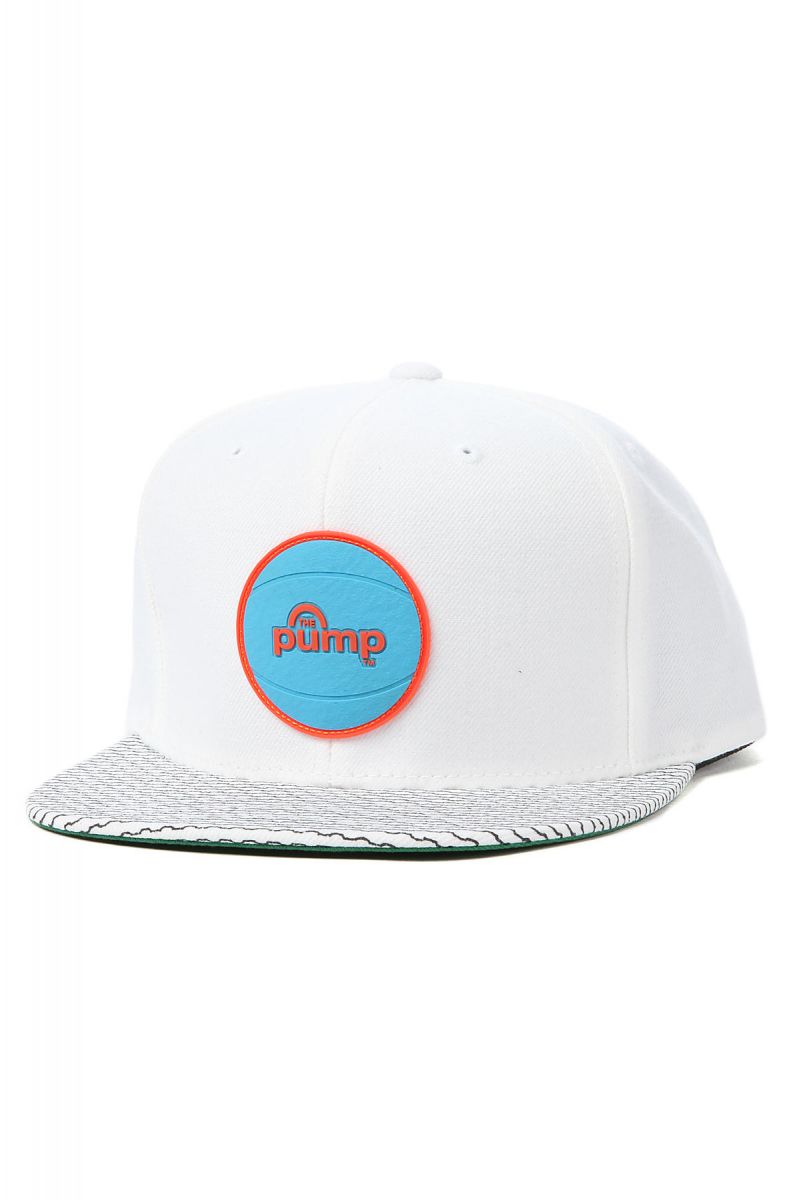 Reebok Hat Pump Snapback Cap in White