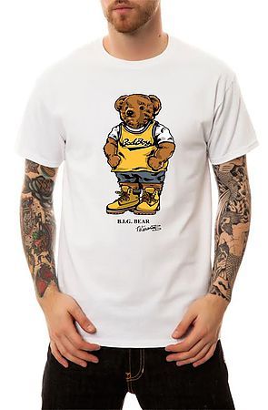 CULTURE The Biggie Bear T-Shirt in White 036_STWOD_BIGBR_YK_A1301_WHT ...