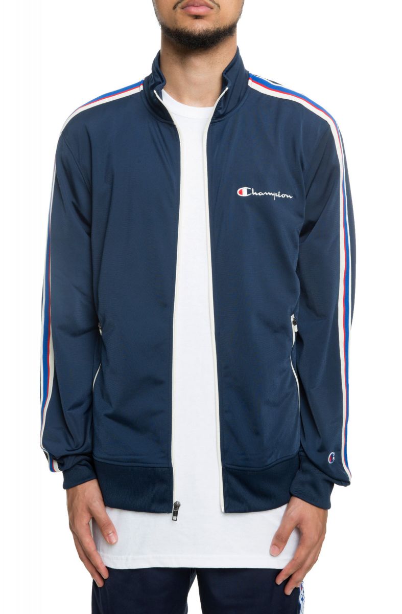 CHAMPION The Champion Basic Piped Track Jacket in Midnight Vista Blue ...