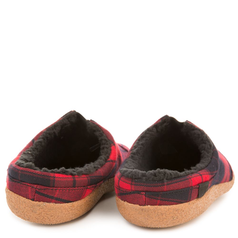 Toms red hot sale plaid slippers