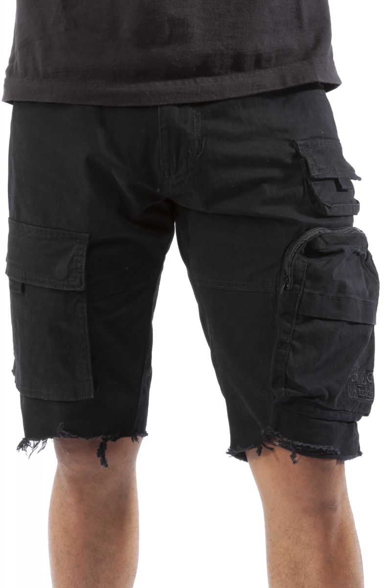 SMOKE RISE Basic Utility Cargo Short JS-22121BLK - Karmaloop