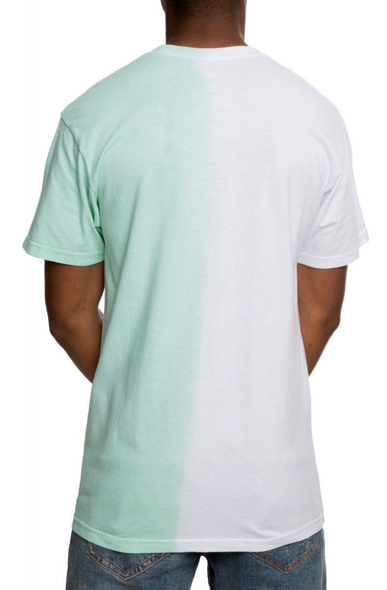 green and white graphic tees