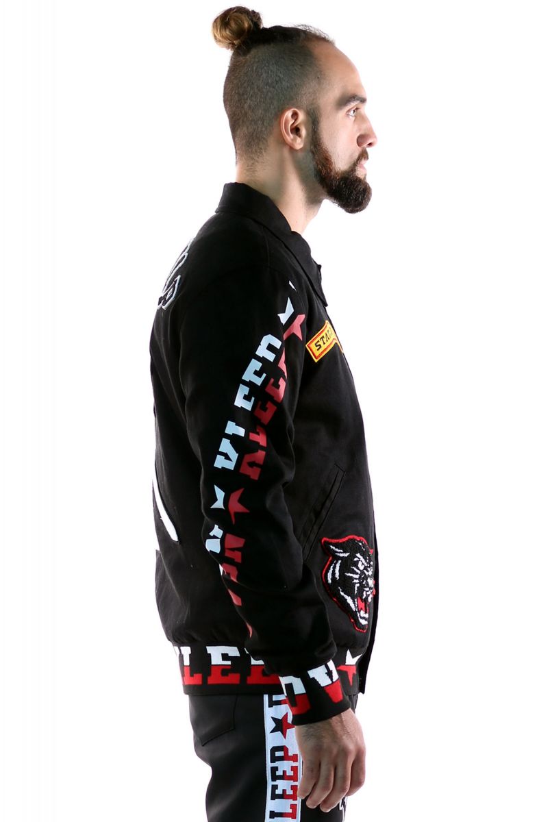 KLEEP Men's Premium Twill Bomber Jacket. KJ-9500-BLK - Karmaloop