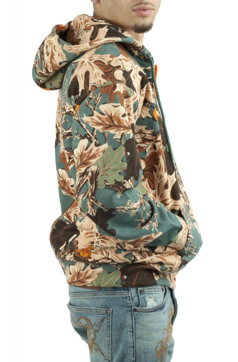 Icecream Zip Through Hoodie Camo / L