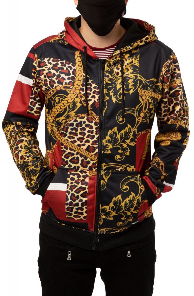 REASON True Love Multi Print Full-Zip Hoodie H0-134 - Karmaloop