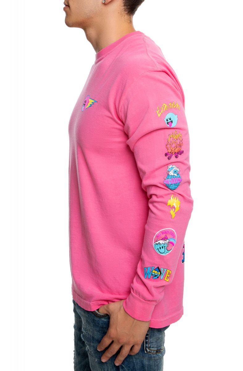 PINK DOLPHIN Legendary Archive Long Sleeve Tee in Pink