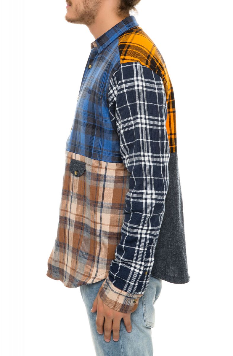 10 Deep Shirt Patchwork Flannel Multi