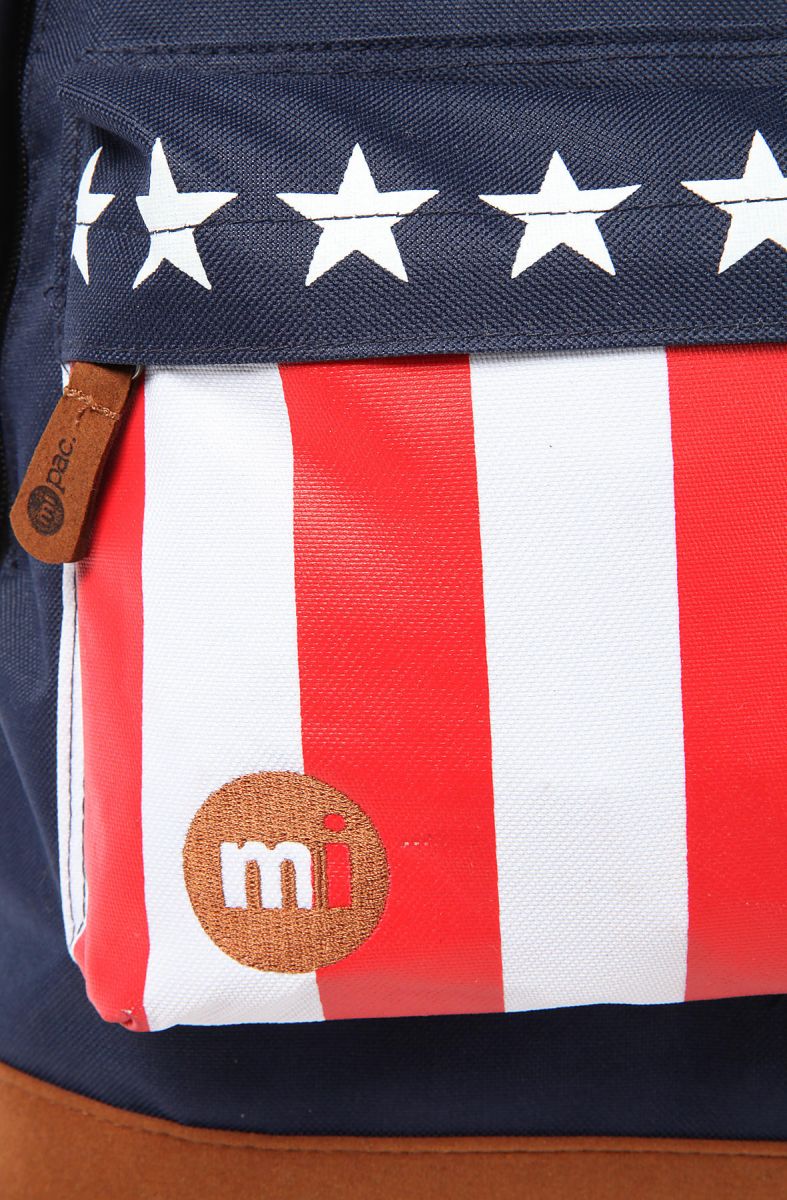 MiPac Accessory Flag Backpack USA in Navy