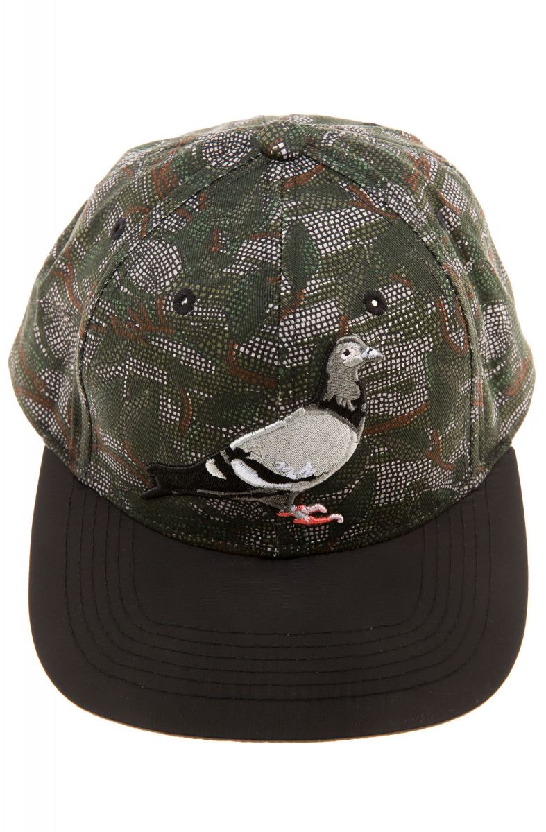 Staple Hat Mosaic Pigeon Snapback Olive Green