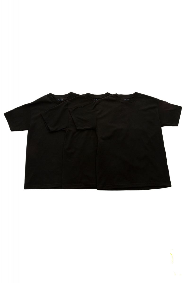 black basic tee