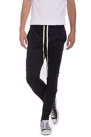 single stripe track pants