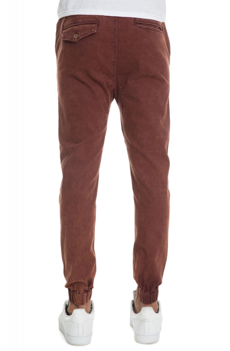 burgundy jogger pants