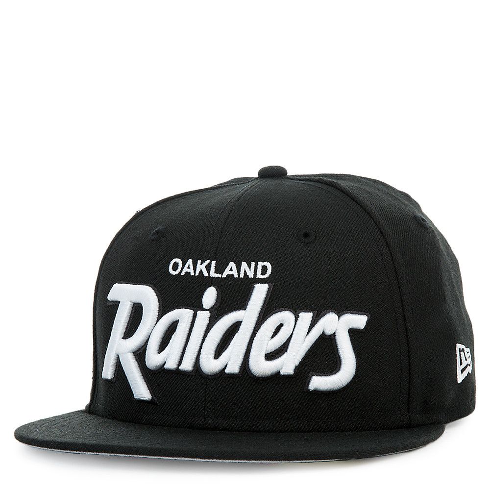 NEW ERA CAPS Oakland Raiders Black Script Cap 70341753 - Karmaloop