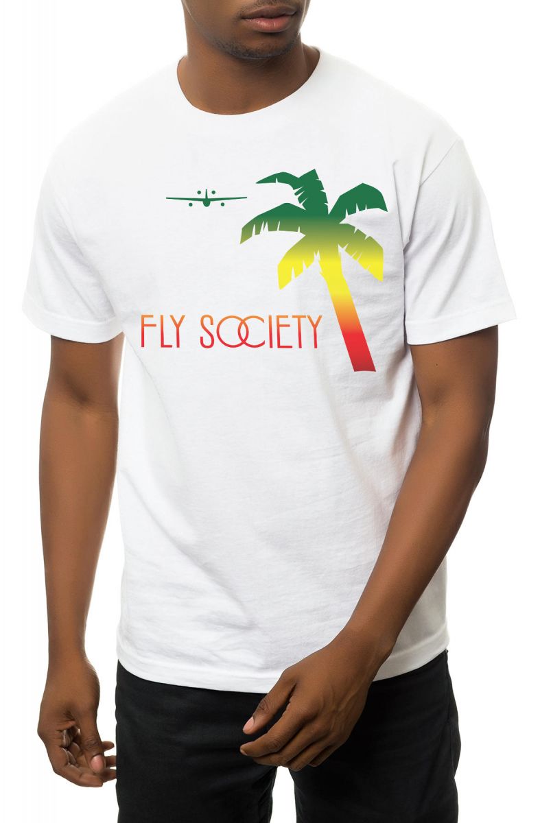 FLY SOCIETY The Escape Tee in White FS-SV-ESCAPE-TEE-WHT - Karmaloop