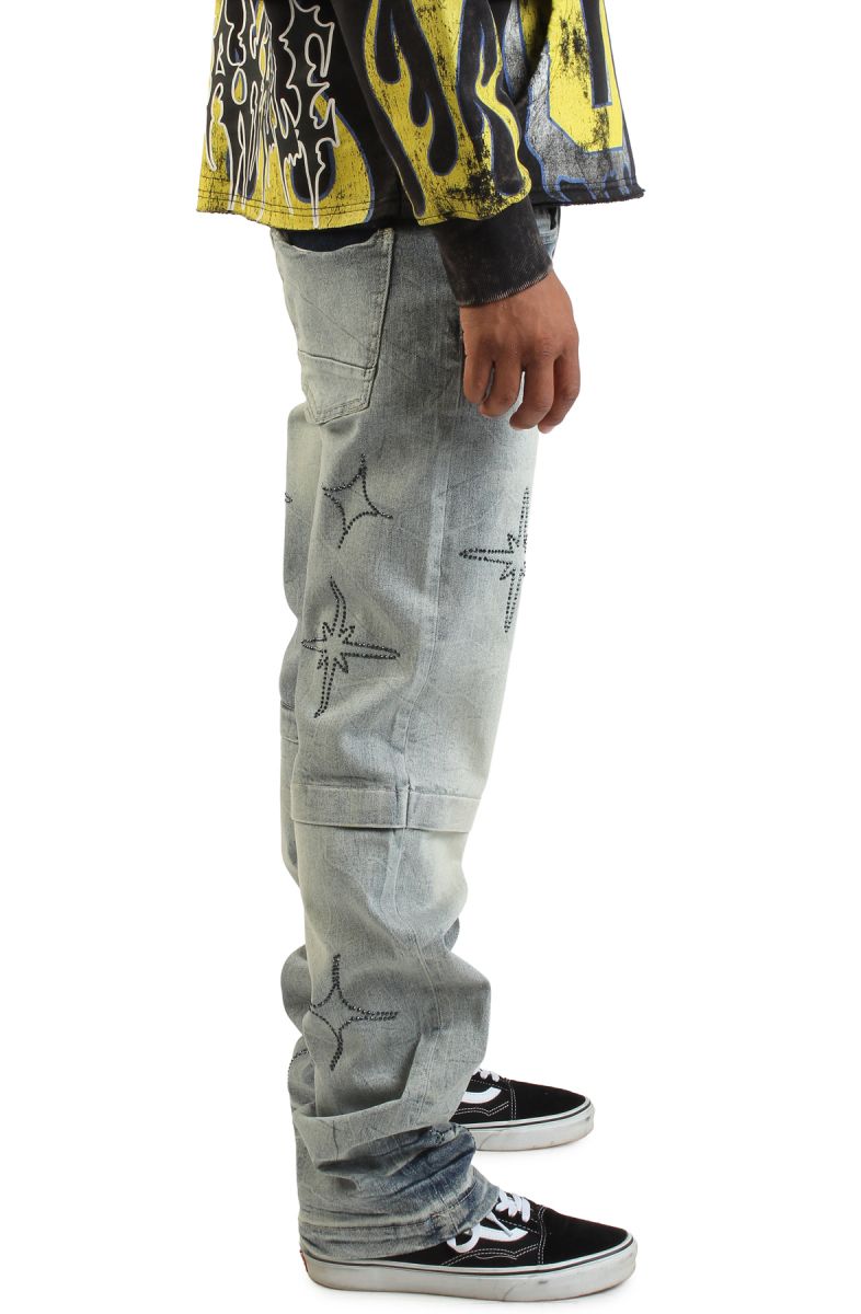 SMOKE RISE Hazelton Straight Jeans JP25626SKZ-HBLUE - Karmaloop