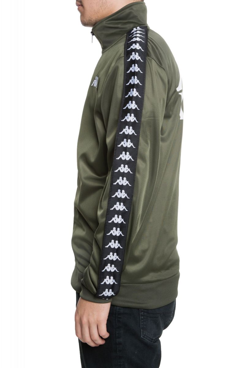 KAPPA The Authentic Batrack Track Jacket In Green And Black 304KH30-910 ...