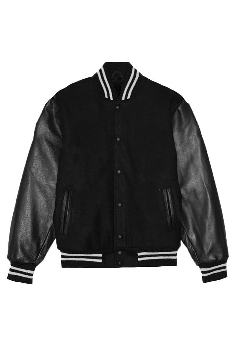 WEIV Melton Letterman Jacket BJ222-BURGUNDY - Karmaloop