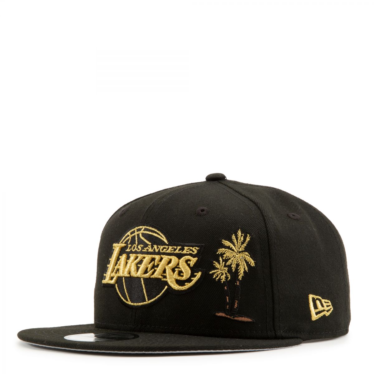 Lids Los Angeles Lakers New Era Team Split 9FIFTY Snapback Hat