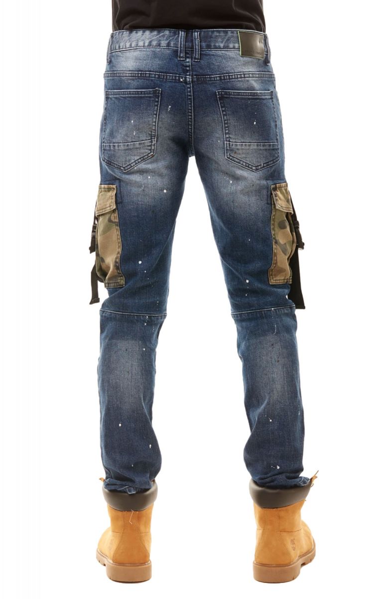 cargo pocket jeans