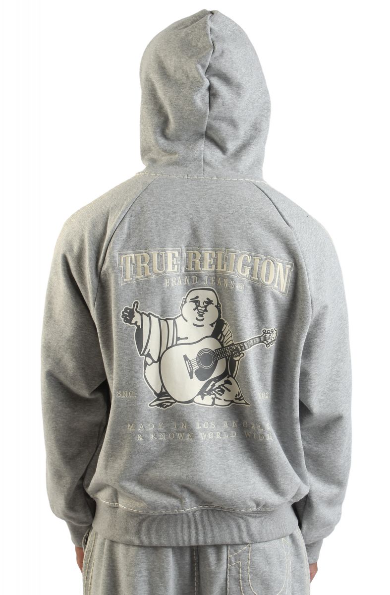TRUE RELIGION Super T Boxy Zip-Up Hoodie 110154-1501 - Karmaloop