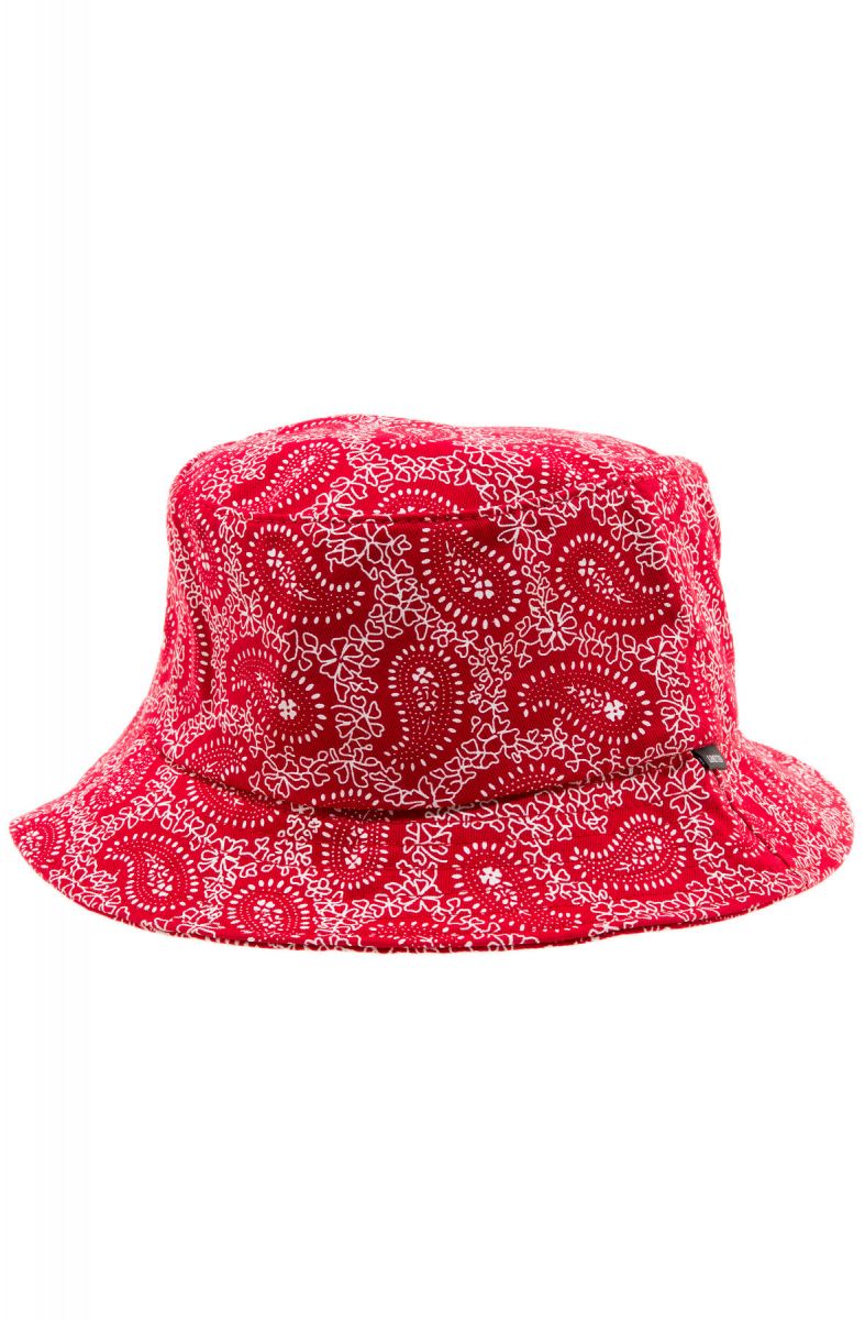 red paisley bucket hat