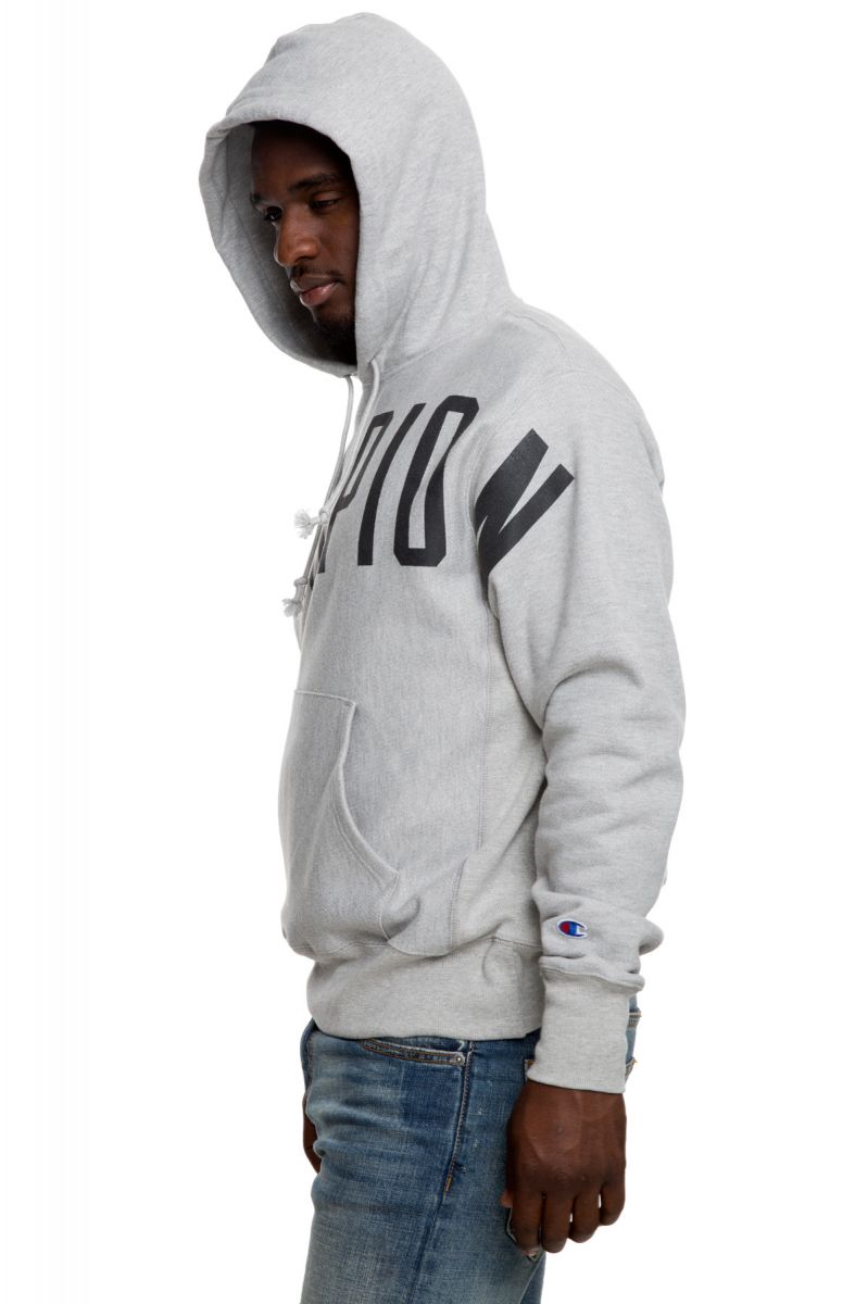 Reverse Weave Oversized Arch Logo Hoodie