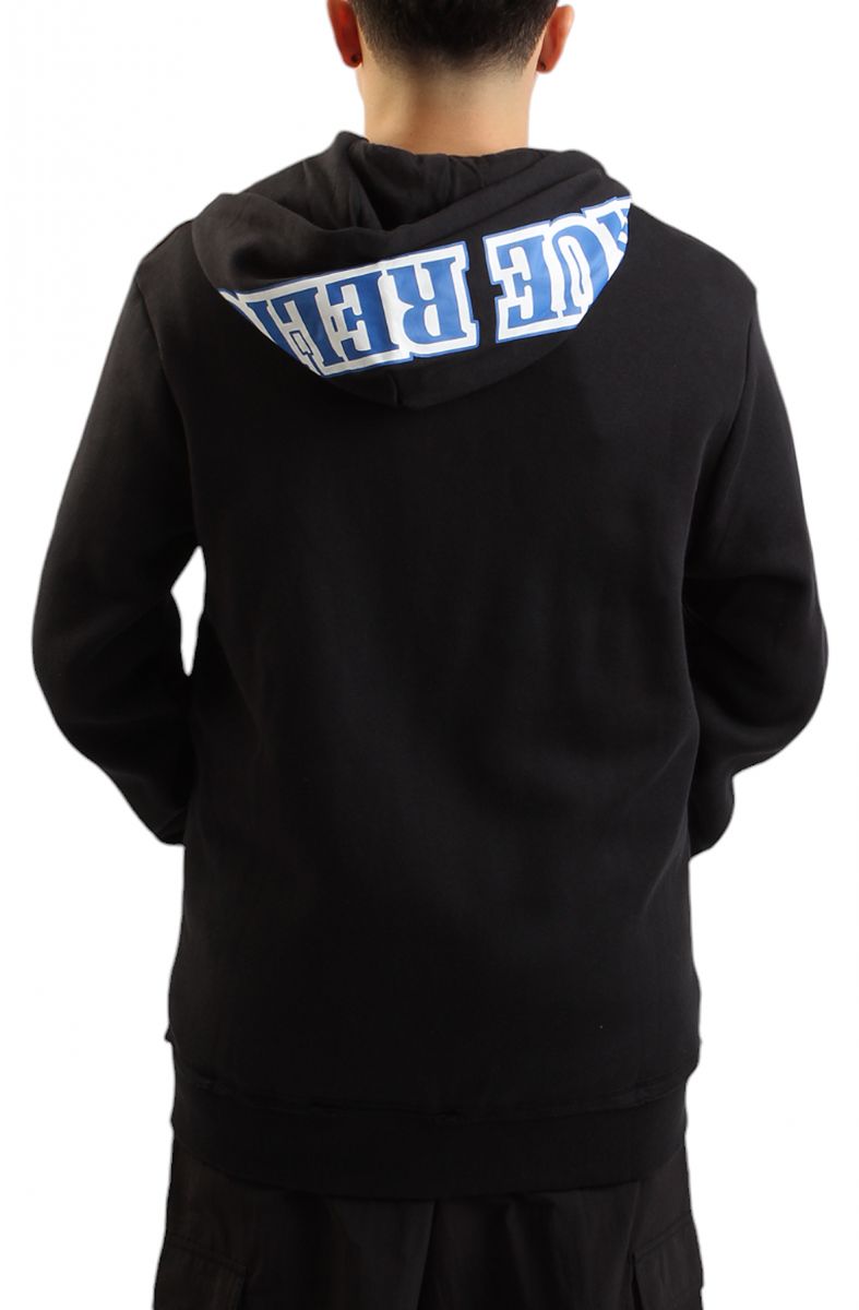 ◆TRUE RELIGION◆EXAGGERATED ICON ジップ フーディー 送料込 True Religion Men's Raw Exaggerated Icon Zip Up Hoodie, Jet