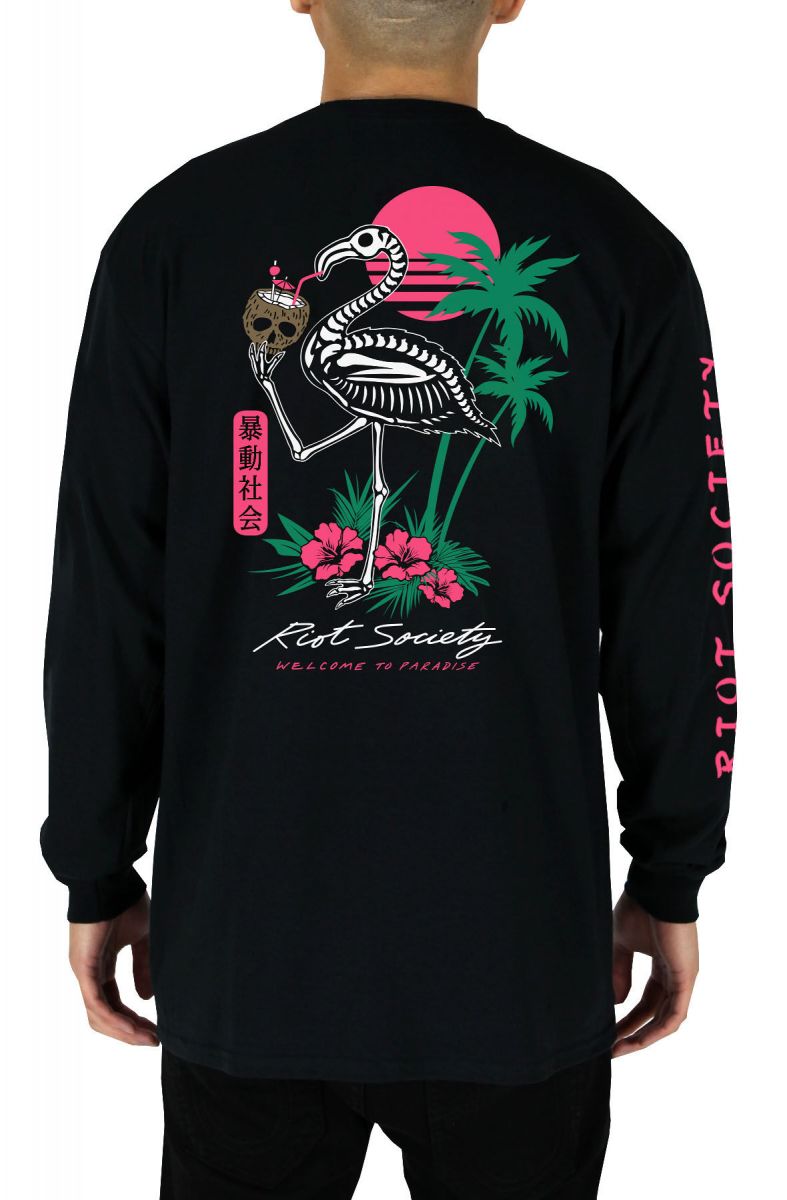 riot society flamingo hoodie
