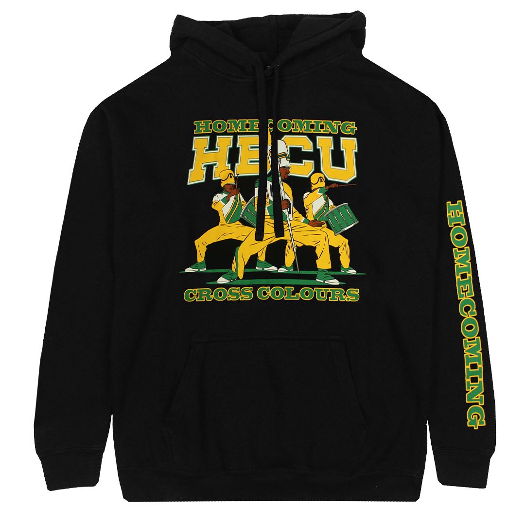 CROSS COLOURS X HBCU Trio Pullover Hoodie - Black H80223TRI-BLK - Karmaloop