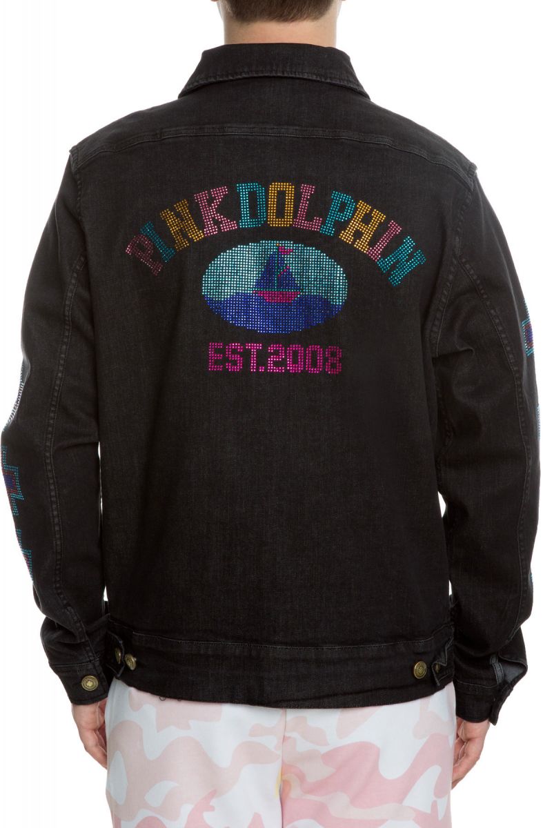 Pink dolphin denim clearance jacket