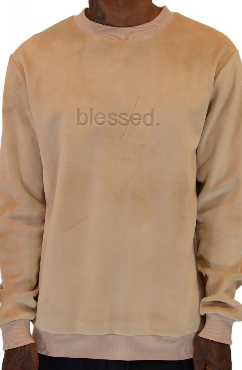 velour crewneck