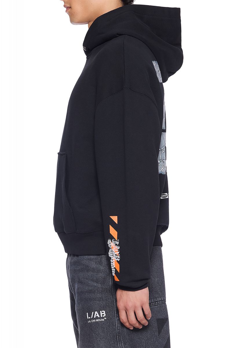 LAB CO OFF WHITE L/AB Off Active Tape Hoodie 44LABF26K081-001