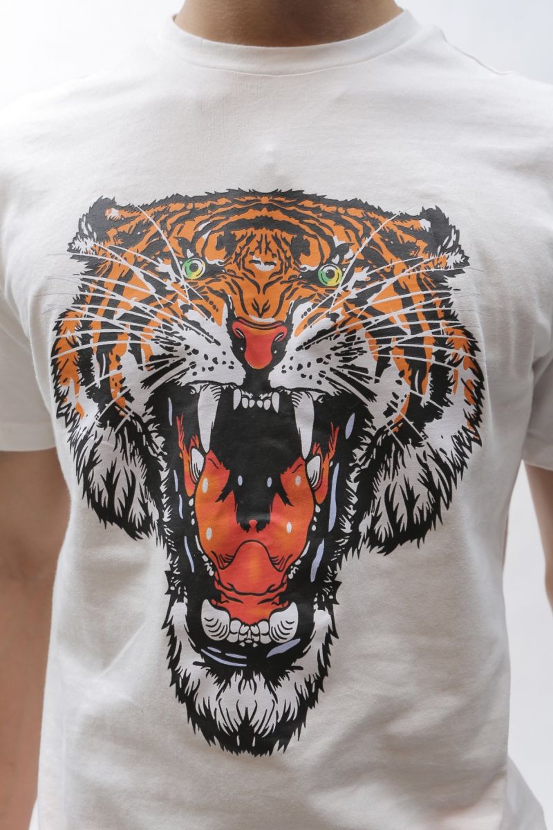 NOKWAL Angry Tiger T-Shirt - White NKWL-E3F3A2 - Karmaloop