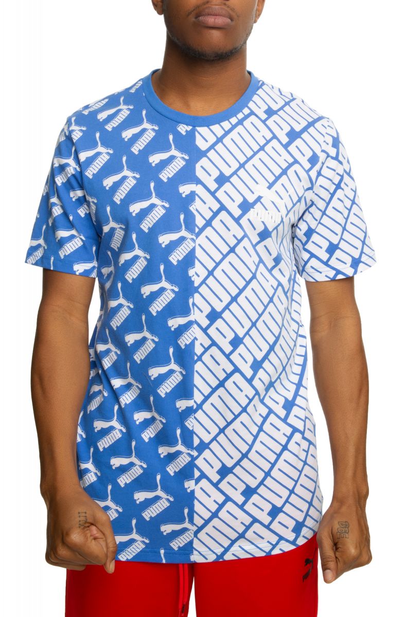 PUMA All-Over Print Split Tee 59668841 - Karmaloop