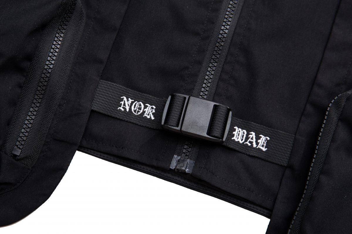 NOKWAL Cropped Black Utility Vest NKWL-007487 - Karmaloop