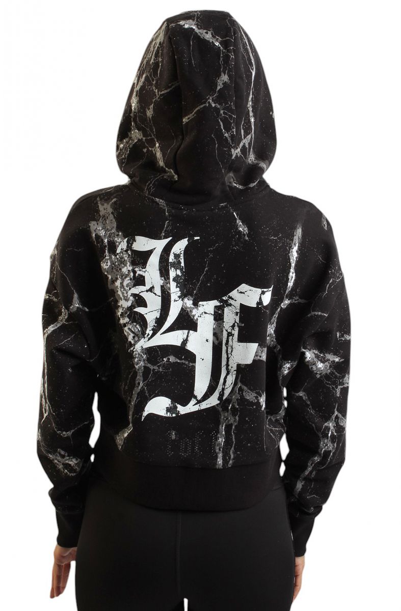 PUMA HOOPS X LAFRANCE WRITTEN IN CHROME CROPPED HOODIE 63078301