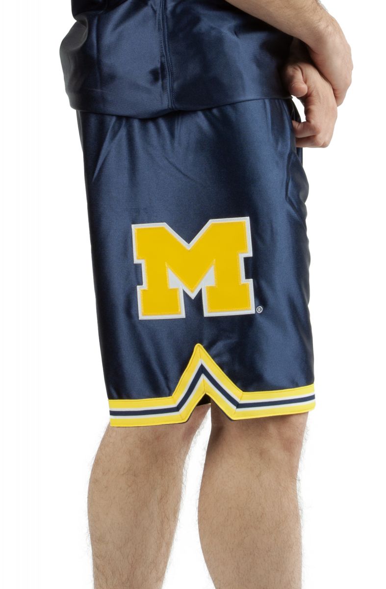 MITCHELL & NESS University of Michigan Shorts ASHR4359-UMI91PPPASBL - Karmaloop