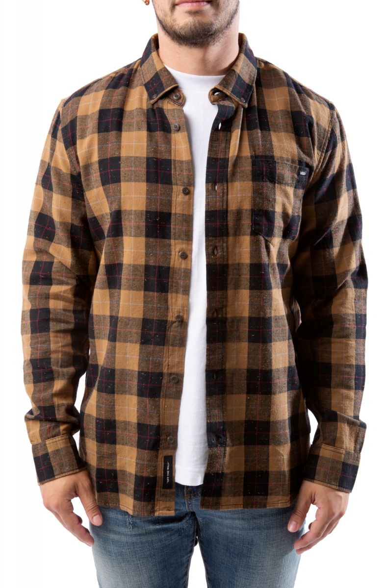 Vans Monties II Flannel Shirt Black Dirt Vans Monties II Flannel Shirt Black Dirt