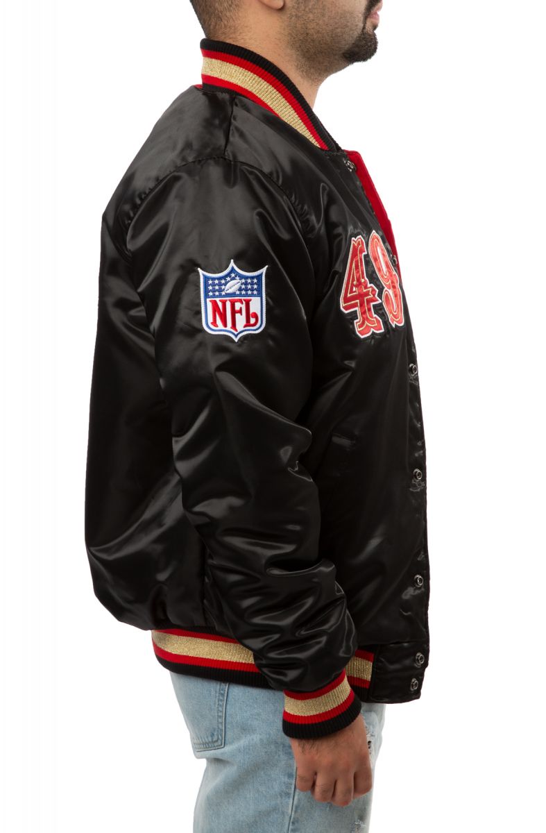 black 49ers starter jacket