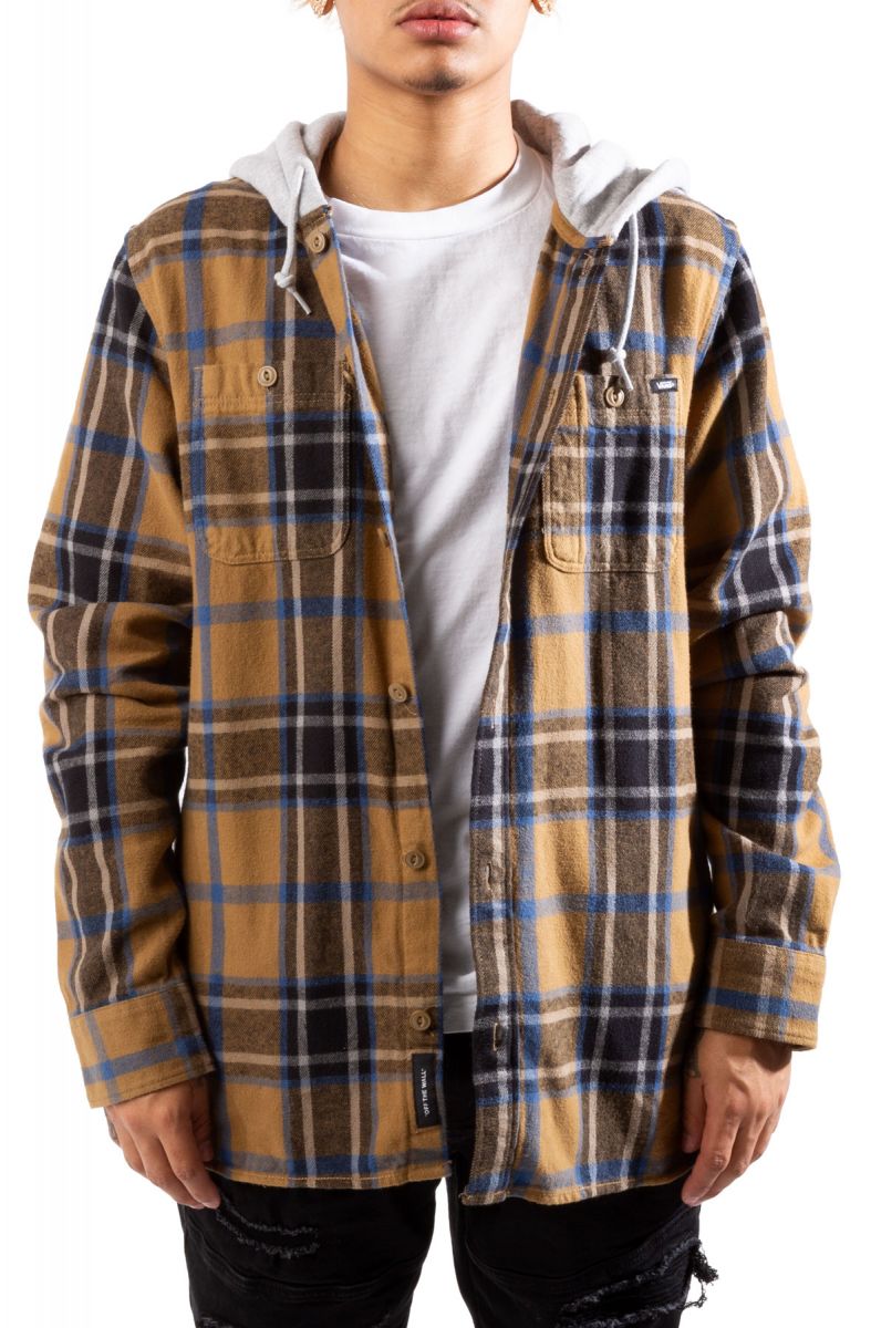 VANS Lopes Hooded Flannel Shirt VN000YE6RQJ - Karmaloop