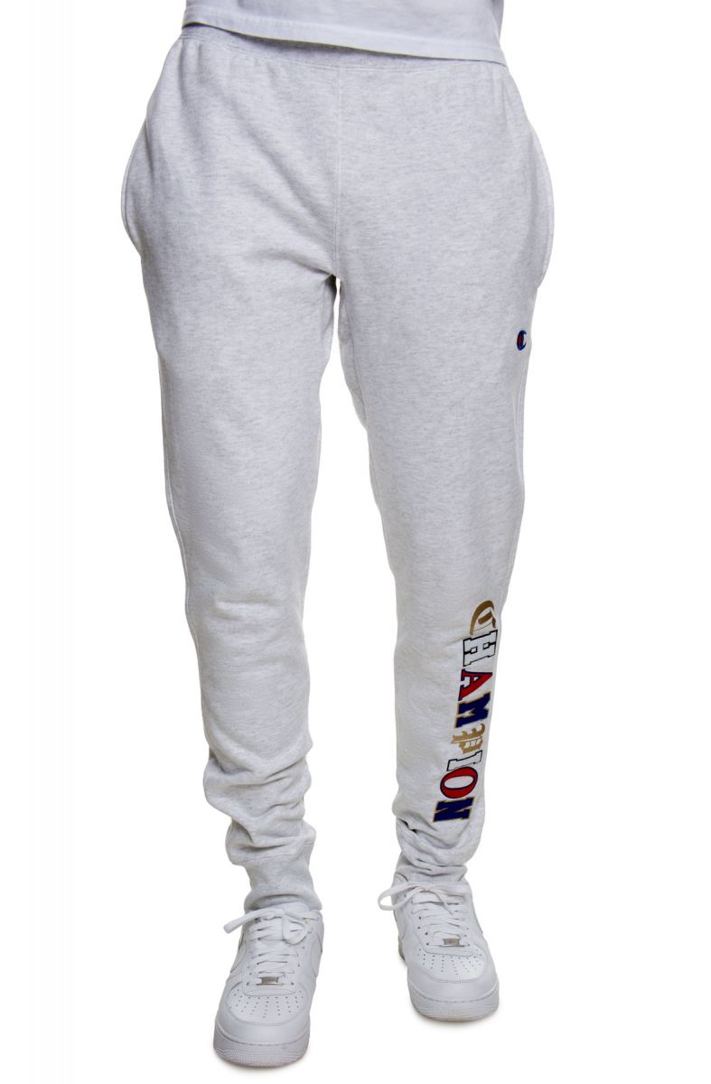 reverse weave cuffed joggers