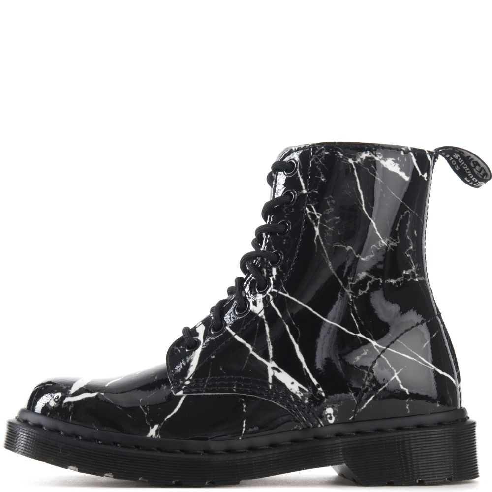 Dr. Martens for Women: Pascal Black Marble Boots