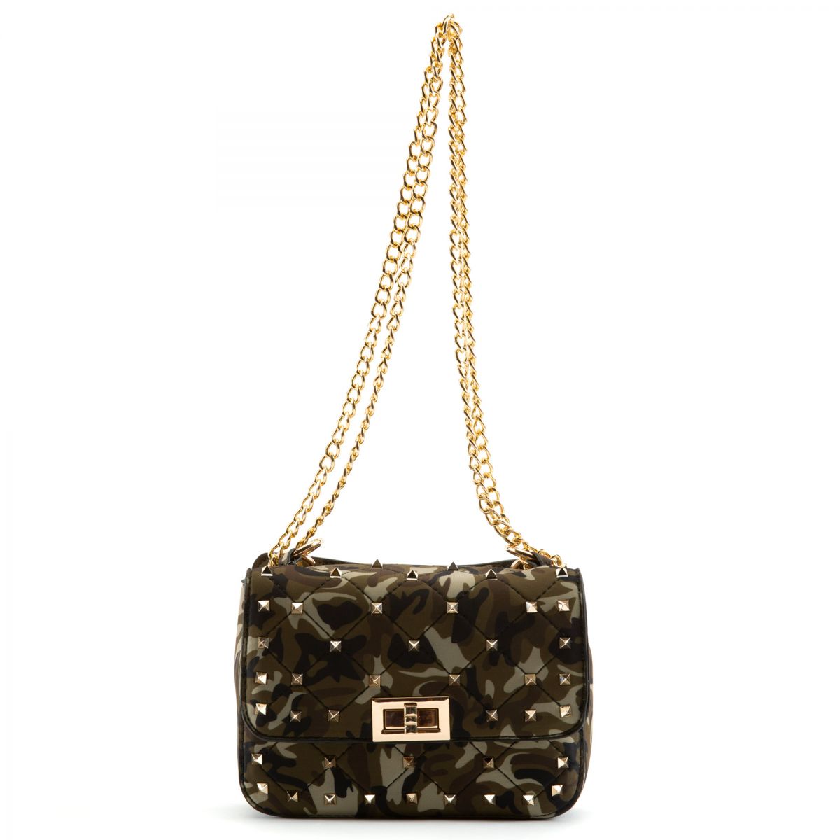 LILIANAS SHOES Studded Crossbody Bag HSPARKCAMOF Karmaloop
