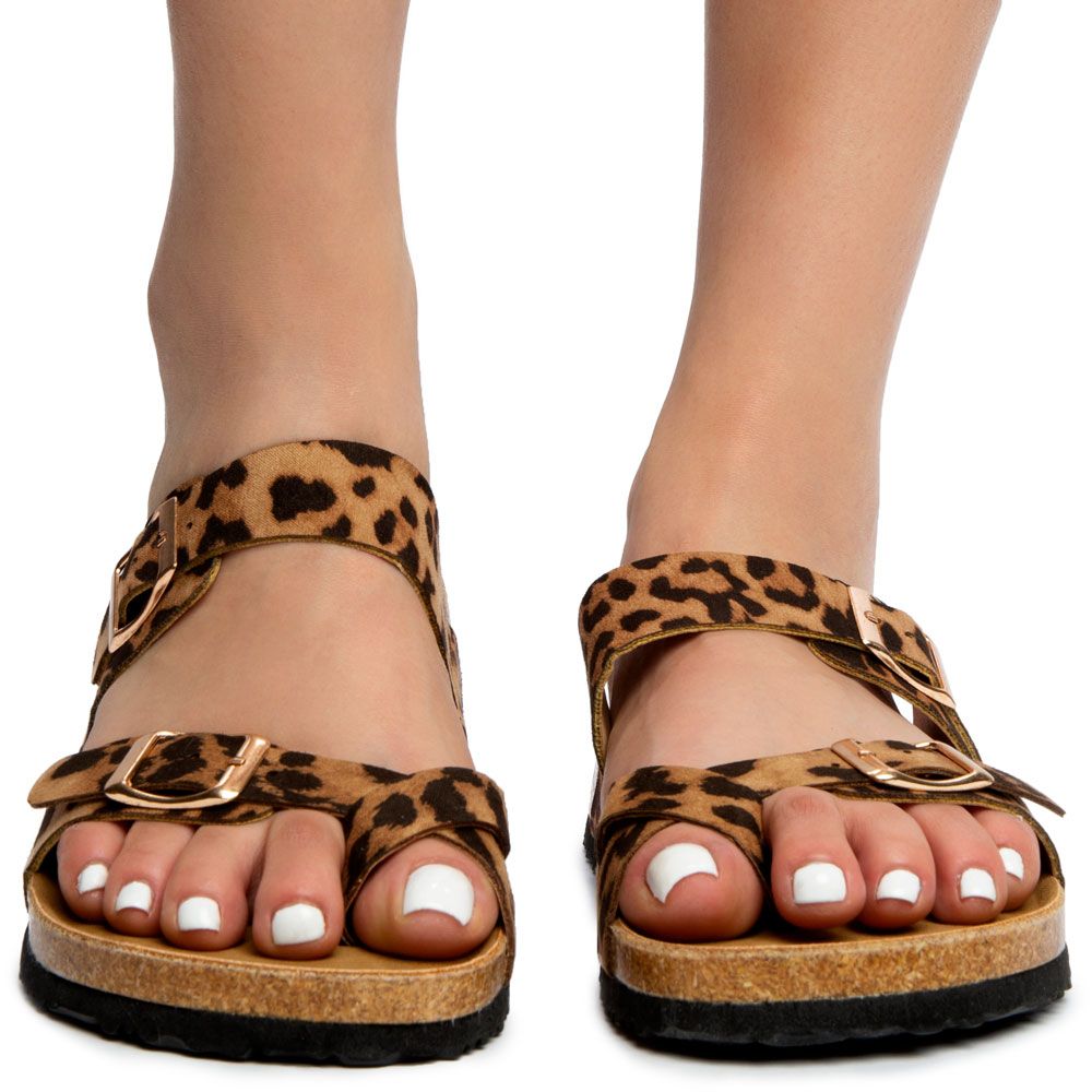 yoki leopard sandals