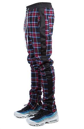 tartan track pants