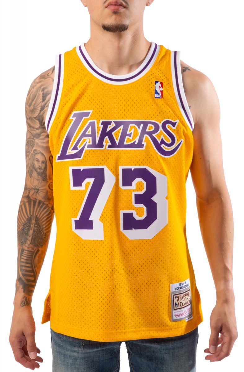 MITCHELL & NESS LA Lakers Dennis Rodman Jersey SMJYCP20064-LALGOLD98DRD -  Karmaloop