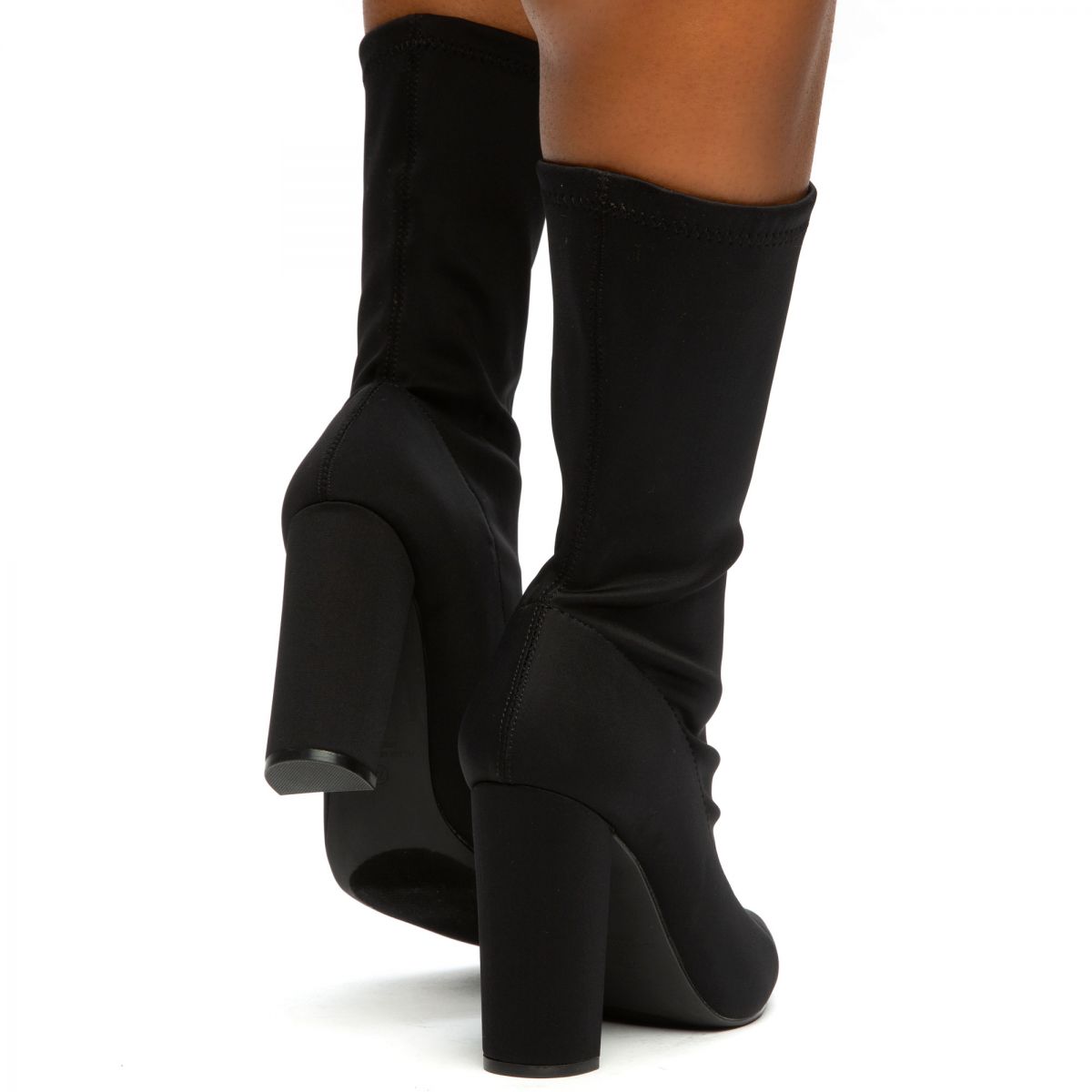 LILIANAS SHOES Nordic-2 Neoprene Heel Booties NORDIC-2-BLK - Karmaloop